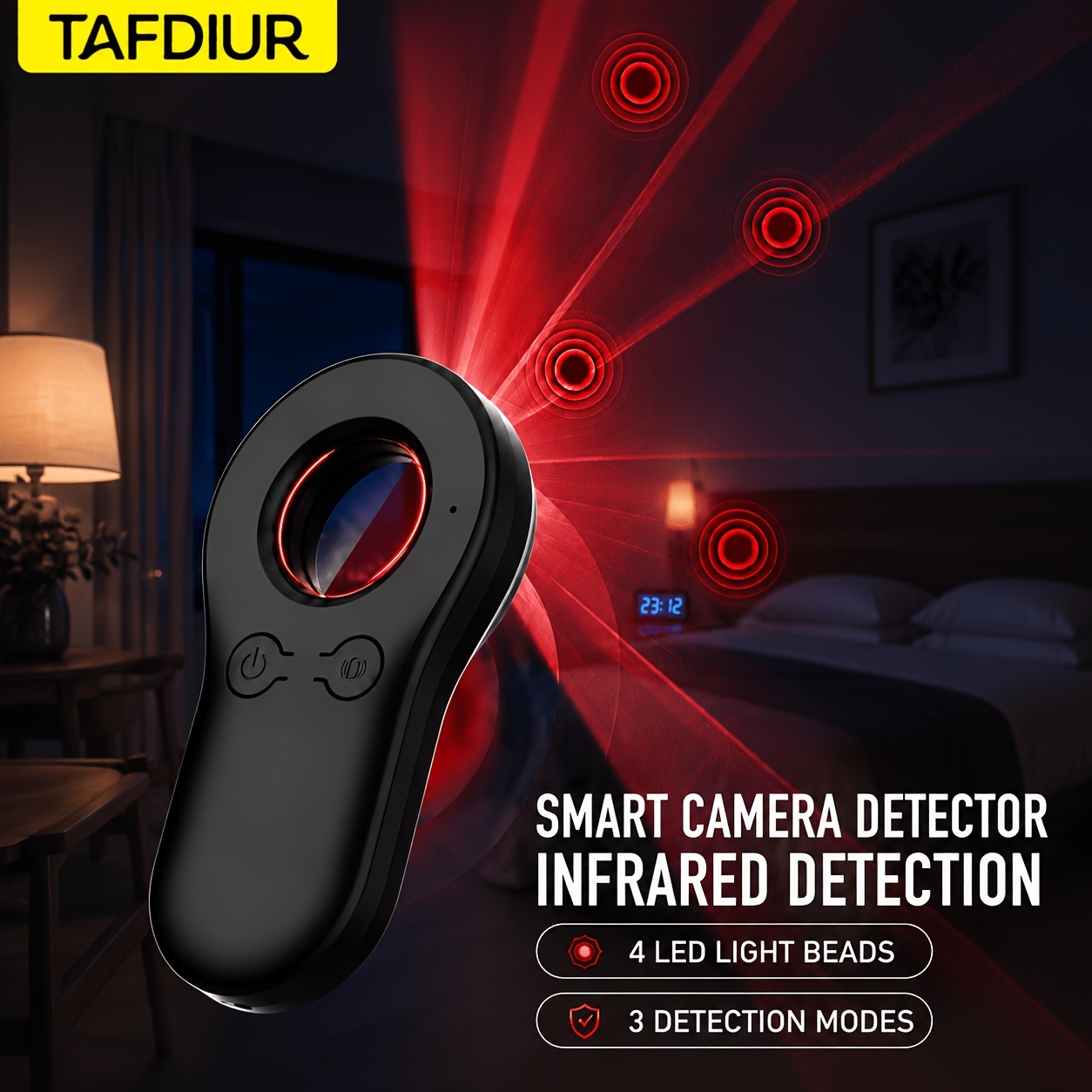 Home Security Front Door Camera - Tafdiur, Alat Pendeteksi Kamera Tersembunyi Multifungsi