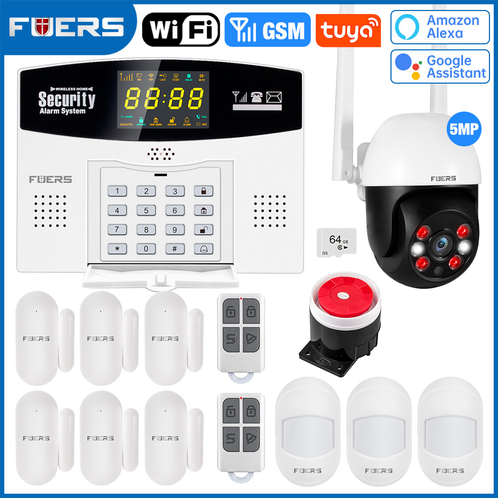 Home Security Front Door Camera - Fuers Tuya Kit Sistem Alarm Pintar