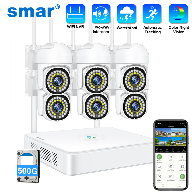 Sim Gsm Alarm - Sistem Kamera Keamanan CCTV Nirkabel Smar