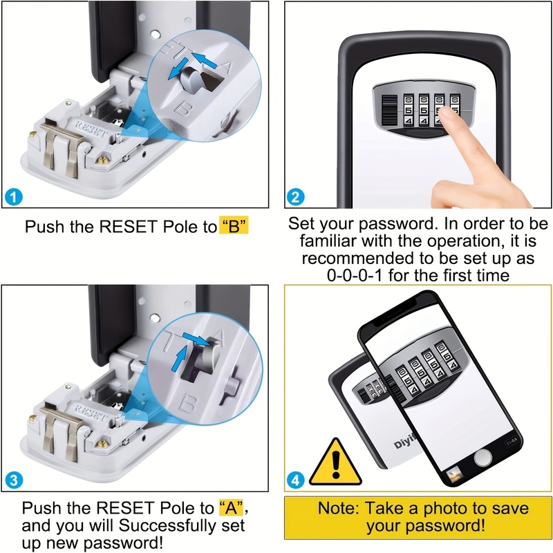 Kotak Kunci Kombinasi yang Dip - Home Security Box ulasan dan harga