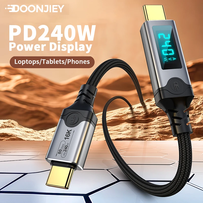 Kabel USB Type C PD240W Pengis - Home Security Robot ulasan dan harga