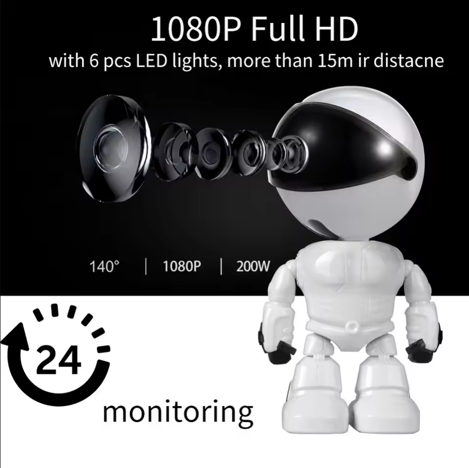 Kamera IP WiFi Robot Pintar 10 - Home Security Robot ulasan dan harga
