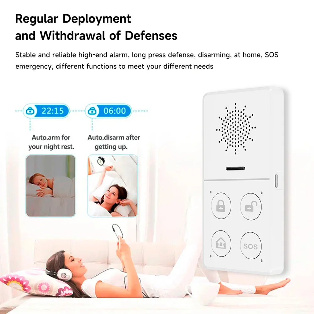Tuya Alarm keamanan Wifi tanpa - Sim Gsm Alarm ulasan dan harga