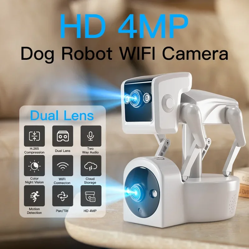 Kamera IP 2MP, tanpa kabel kea - Home Security Robot ulasan dan harga
