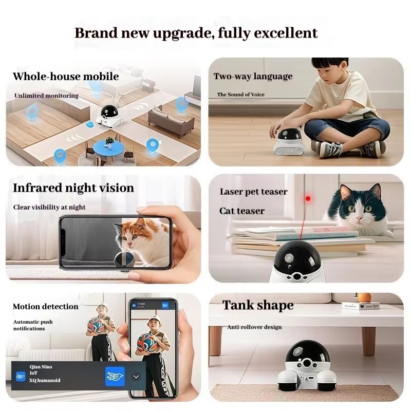 Robot Hewan Peliharaan Pintar  - Home Security Robot ulasan dan harga