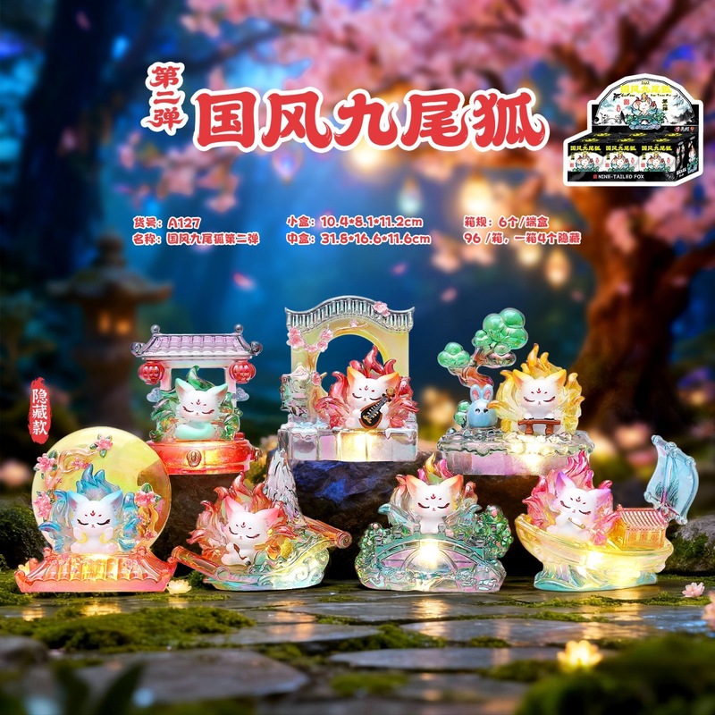 Seri Blind Box Rubah Sembilan  - Home Security Box ulasan dan harga