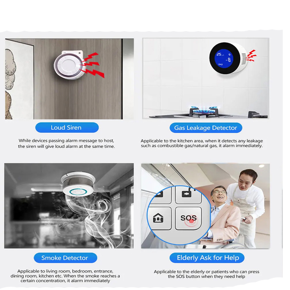Sistem Alarm Rumah Pintar PGST - Sim Gsm Alarm ulasan dan harga