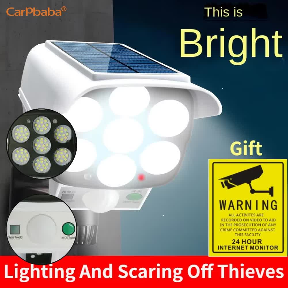 Lampu Surya Luar Ruangan Senso - Home Security Flood Lights ulasan dan harga